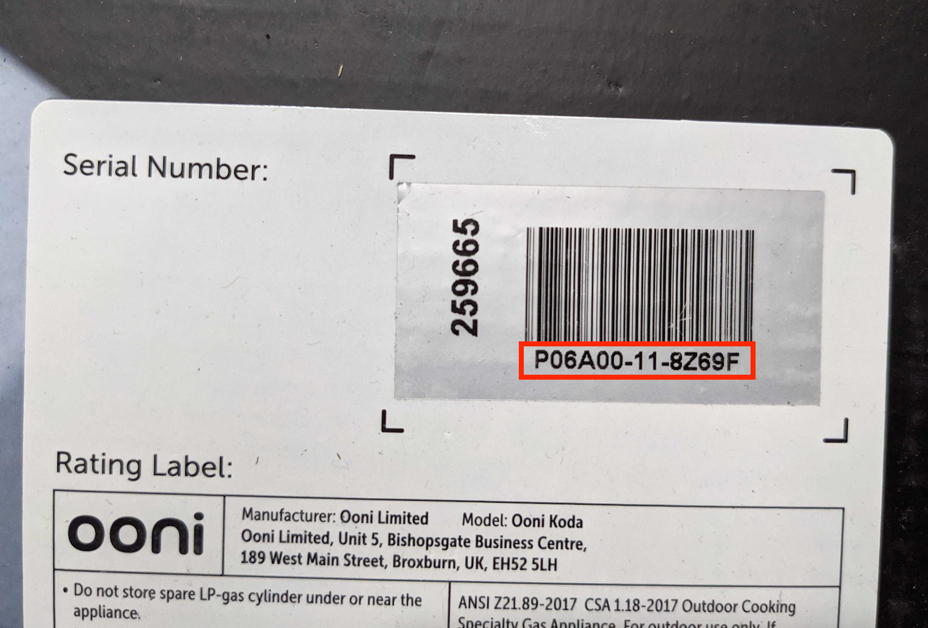 Where can I find my serial number?