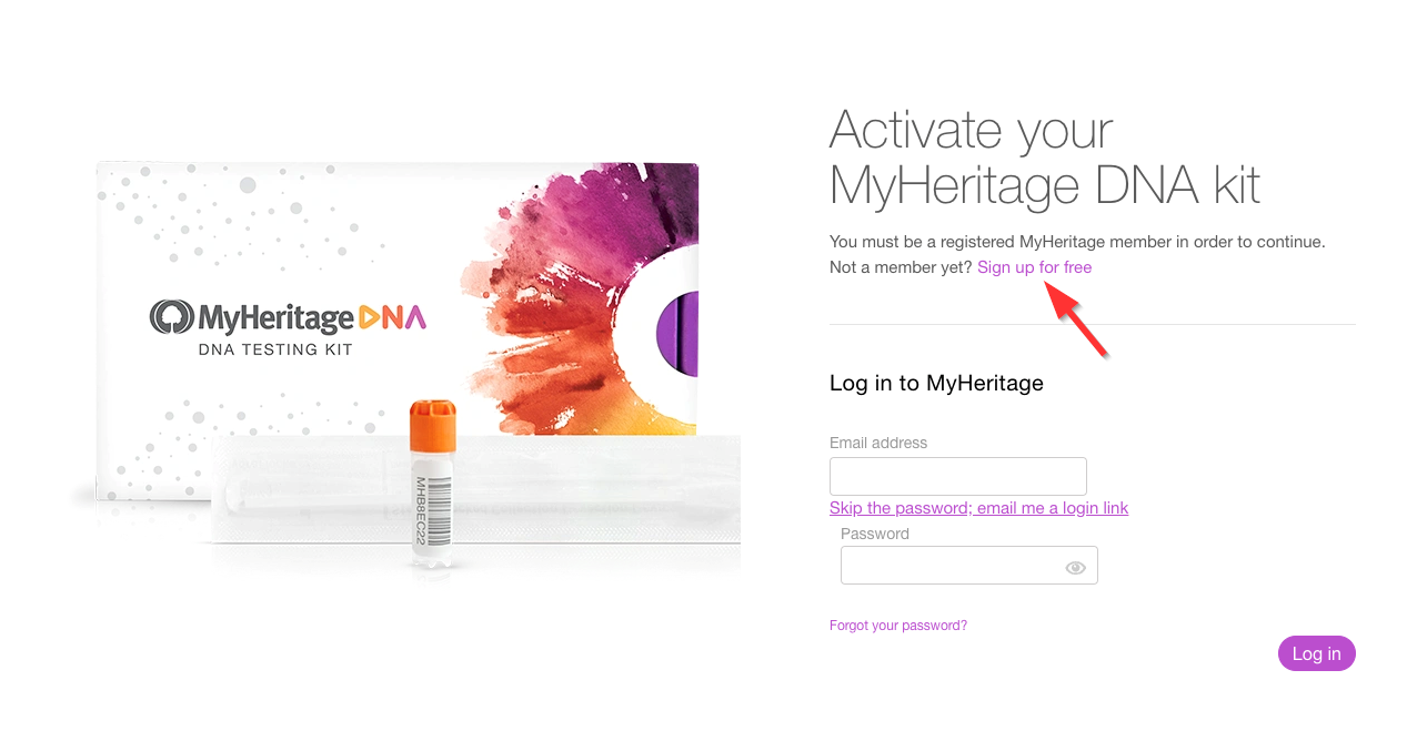 Wie aktiviere ich mein DNA-Kit?