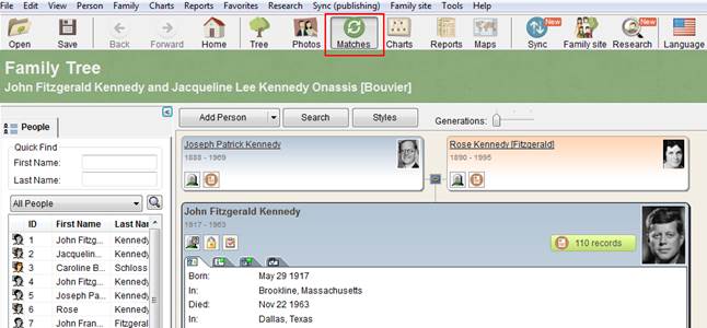 Can I merge my Smart Matching results in my Family Tree Builder tree?